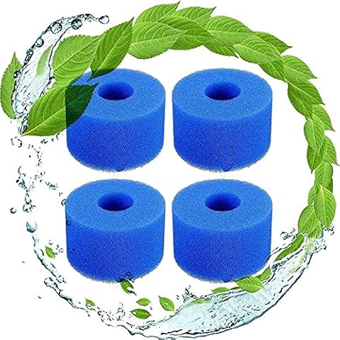 CXYXHW Filter Sponge Type S1, Reusable Type S1 Filter Sponge, Washable Sponge Filter Cartridge for Pool Filter (4) Cover