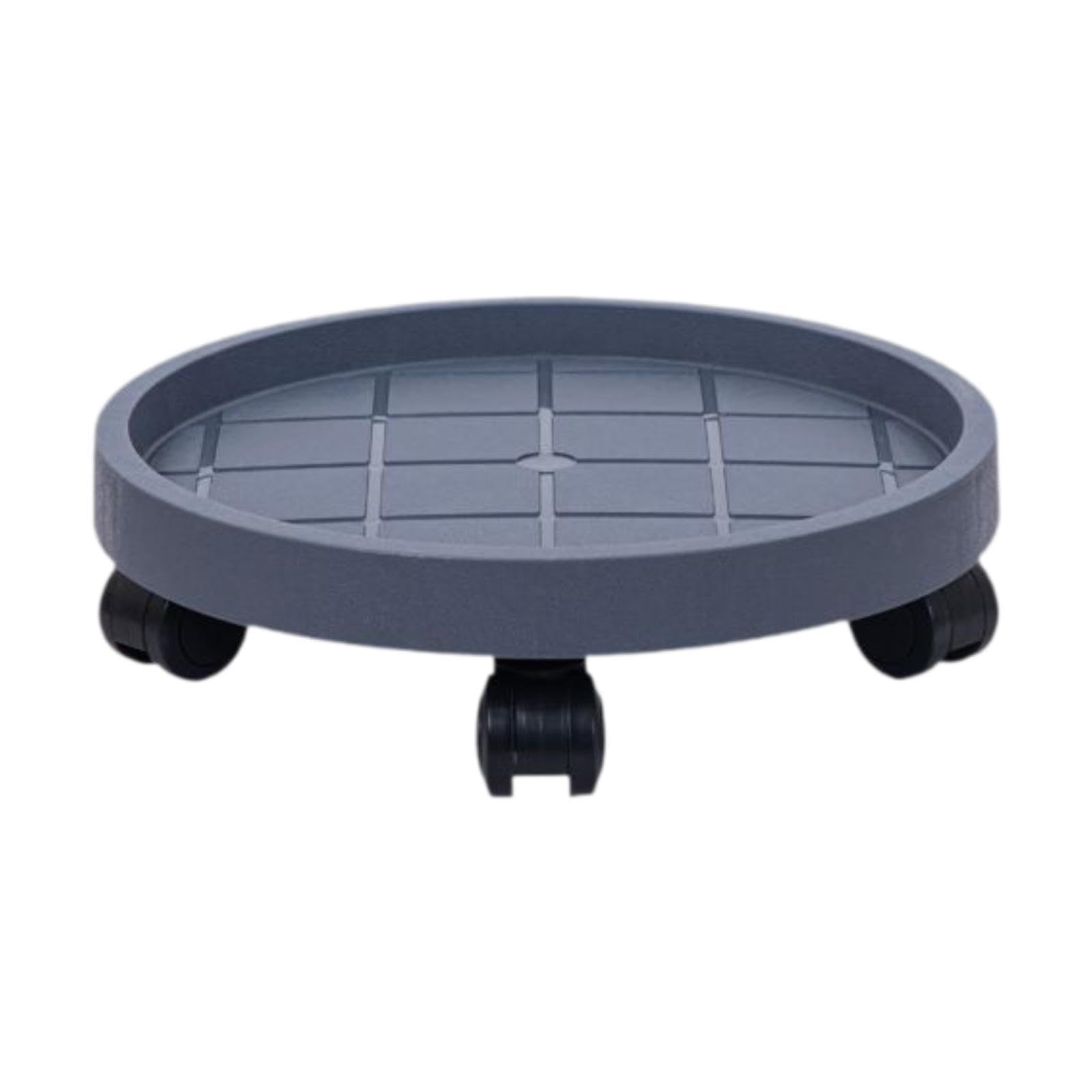 Baoblaze Support pour Plante avec roulettes, Chariot de Déplacement de Pots de Fleurs, Base Drainante, Support en Palette pour Plantes d'Intérieur et Arbres en Pot, Diamètre 30 Cm