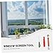 1Set Window Screen Repair Tool Kit Spline Roller Hook for Easy Installation Durable Mesh Screen Accessories for Patio Porch Garden and Pool Screens