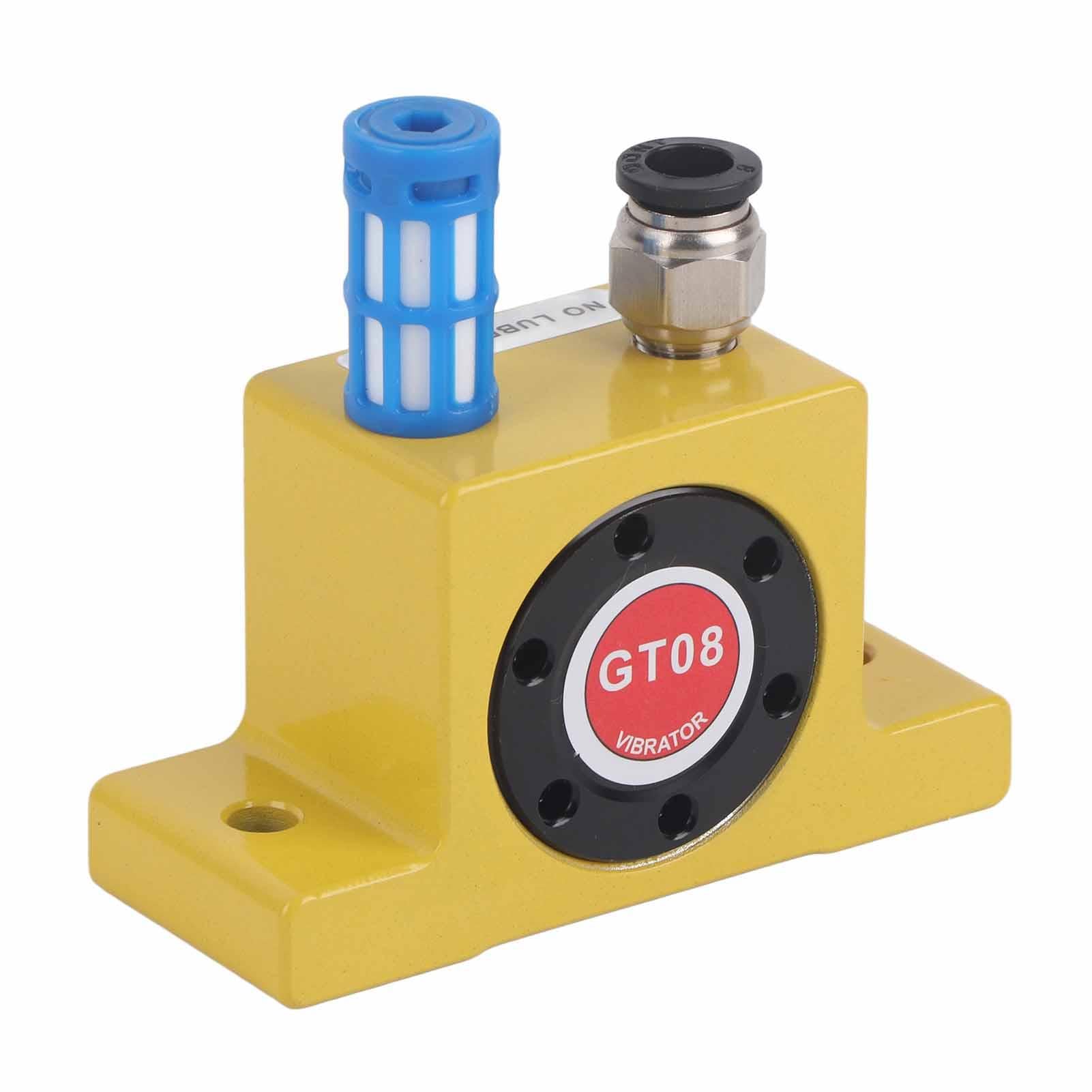Vibrateur Pneumatique à Turbine GT8, Oscillateur à Turbine à Air G 1/8in, Vibromasseur Pneumatique Industriel à Turbine 27500-37500tr/min 840 à 2 400 N pour Applications Industrielles