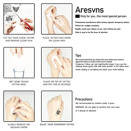 Aresvns Independence Day Temporary Tattoo,Usa Flag Sleeve Tattoo,Red White And Blue Party Supplies, 4Th Of July, Memorial Day, Labor Day Decorations Tattoos Patriotic Tattoos #TOP6