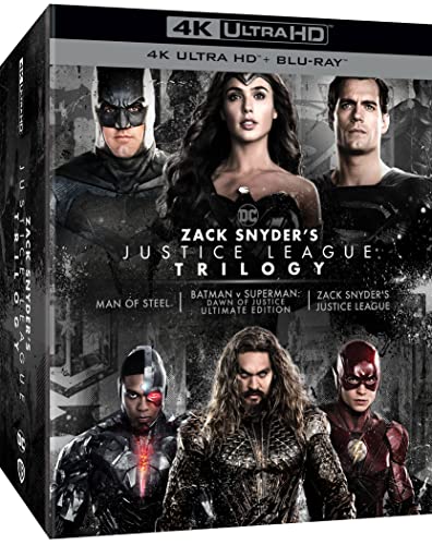 Image of DC Zack Snyder's Justice League Trilogy - Man of Steel + Batman v Superman: Dawn of Justice - Ultimate Edition + Zack Snyder's Justice League (4K UHD + Blu-ray) (8-Disc Box Set)
