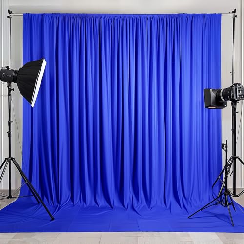 Cortinas fondo azul real 10x10ft para fotografía miniatura 5