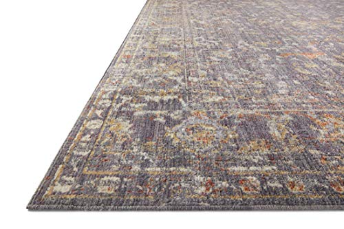 Chris Loves Julia X Loloi Rosemarie Collection Roe-04 Graphite / Multi 9'-0" X 12'-0" Area Rug #TOP2