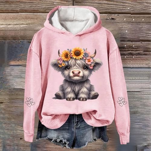Sweat à capuche vache chaud pour affronter le froid avec style - 2