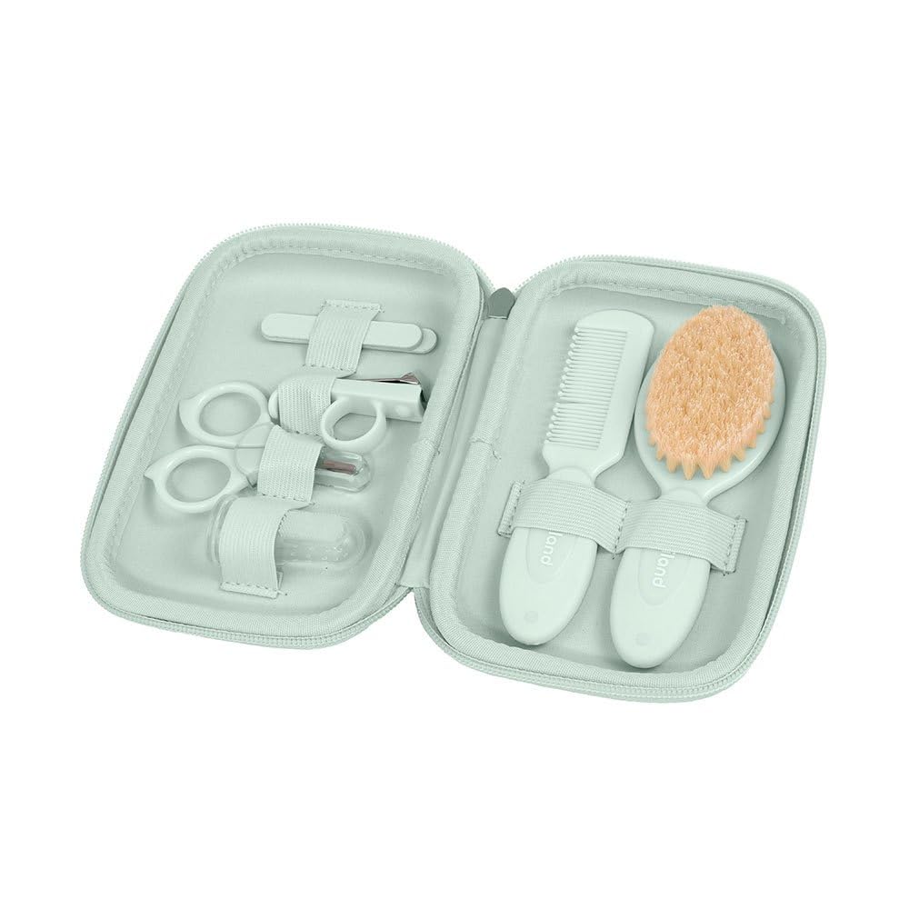 Miniland Baby Kit Mint. Borsa da toilette con articoli per la cura del bambino.