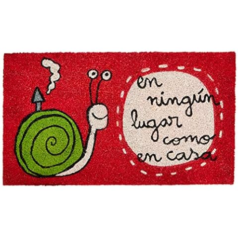 Laroom Felpudo Vinilo Rojo 40x70cm Cover