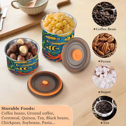 Contenedor hermético para café de acero inoxidable 17 oz miniatura 6