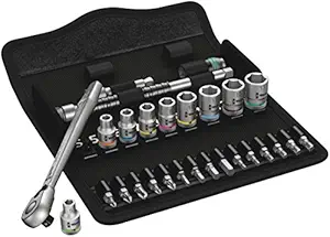 Wera 05004018001 28-Piece Ratchet Set with Switch Lever Metric