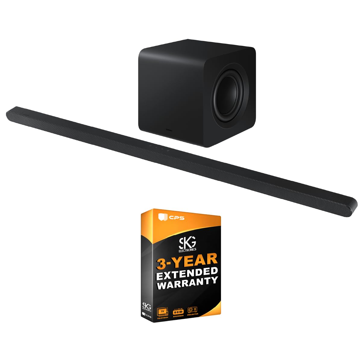 SAMSUNG Ultra-Slim 3.1.2ch Wireless Dolby Atmos Soundbar w/Q-Symphony - HW-S800D (2024) + Bundle 3 Year Extended Warranty