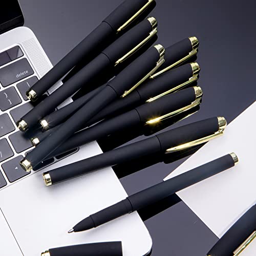 Bolígrafos de tinta negra gel 1.0 mm, 12 unidades miniatura 2