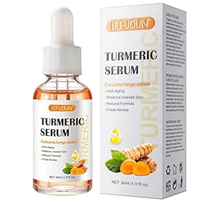 Kurkuma Serum für dunkle Flecken Remover, Kurkuma dunkle Flecken Corrector Serum Öl für Gesicht & Körper, natürliche Kurkuma Haut Aufhellung Öl für Kämpfe Akne, heilt Narben, Kurkuma Hautpflege
