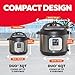 Instant Pot Duo 7-in-1 Mini Electric Pressure Cooker, Slow Rice Cooker, Steamer, Sauté, Yogurt Maker, Warmer & Sterilizer, Includes Free App with over 1900 Recipes, Stainless Steel, 3 Quart