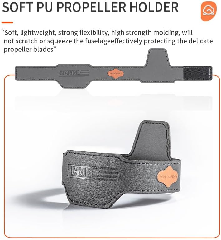 Miniatura 6 de BTG Correa de soporte de hélice de PU para DJI Mini 4 ProMini 3 ProMini 3 Drone Propeller Accesorios Piezas