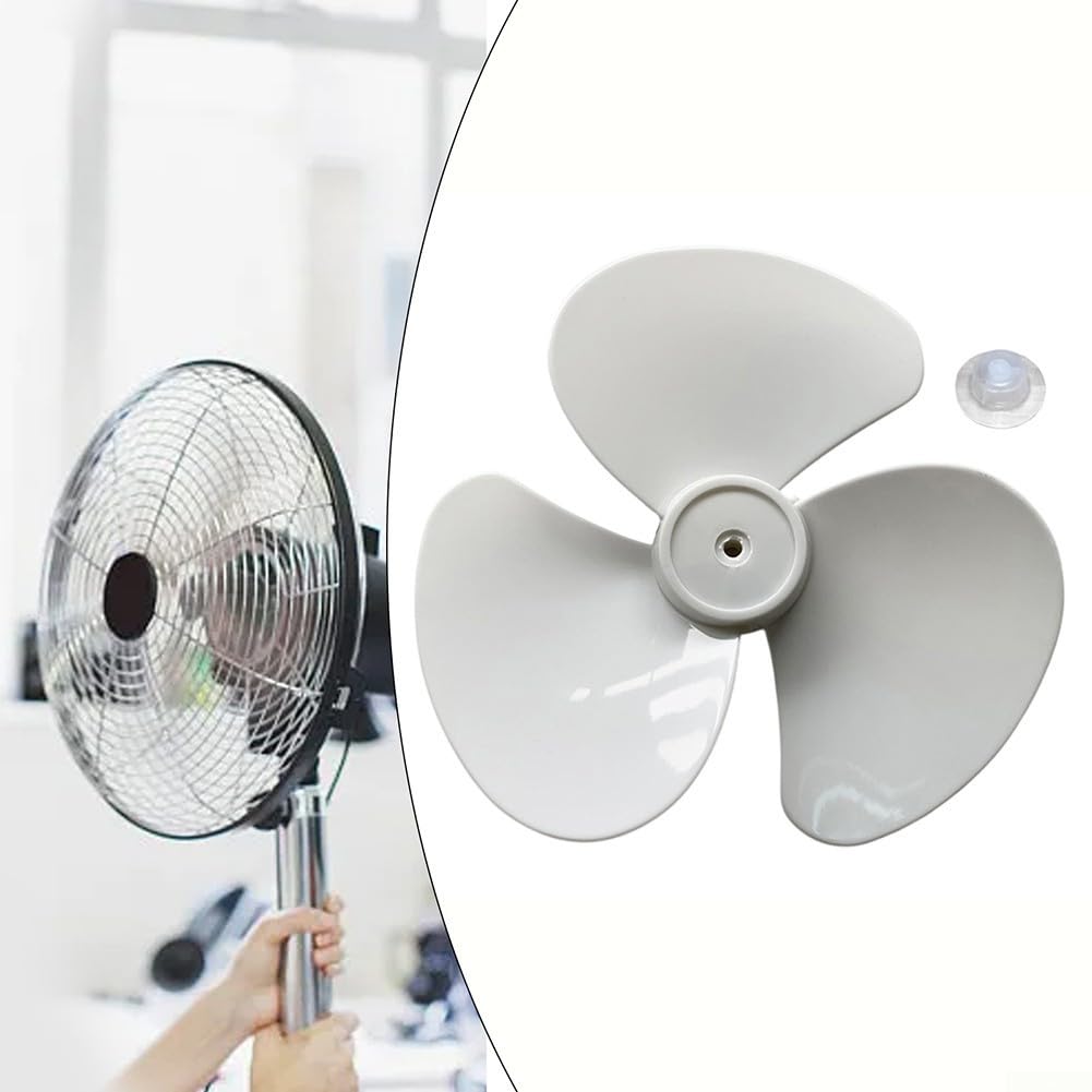 Eawfgtuw Pale de ventilateur de 30,5 cm - Pièces de rechange - Design à trois ailes - Convient pour ventilateur électrique - Rayon de 15 cm pour installer des accessoires d'appareils électroménagers