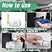 Brohood White Lithium Grease, Multi-Purpose Lithium Grease, 3.52 Ounces Garage Door Lubricant, White Greases with Brush for Track Rail, Automotive, Marine, Bicycles, Bearings, Gears