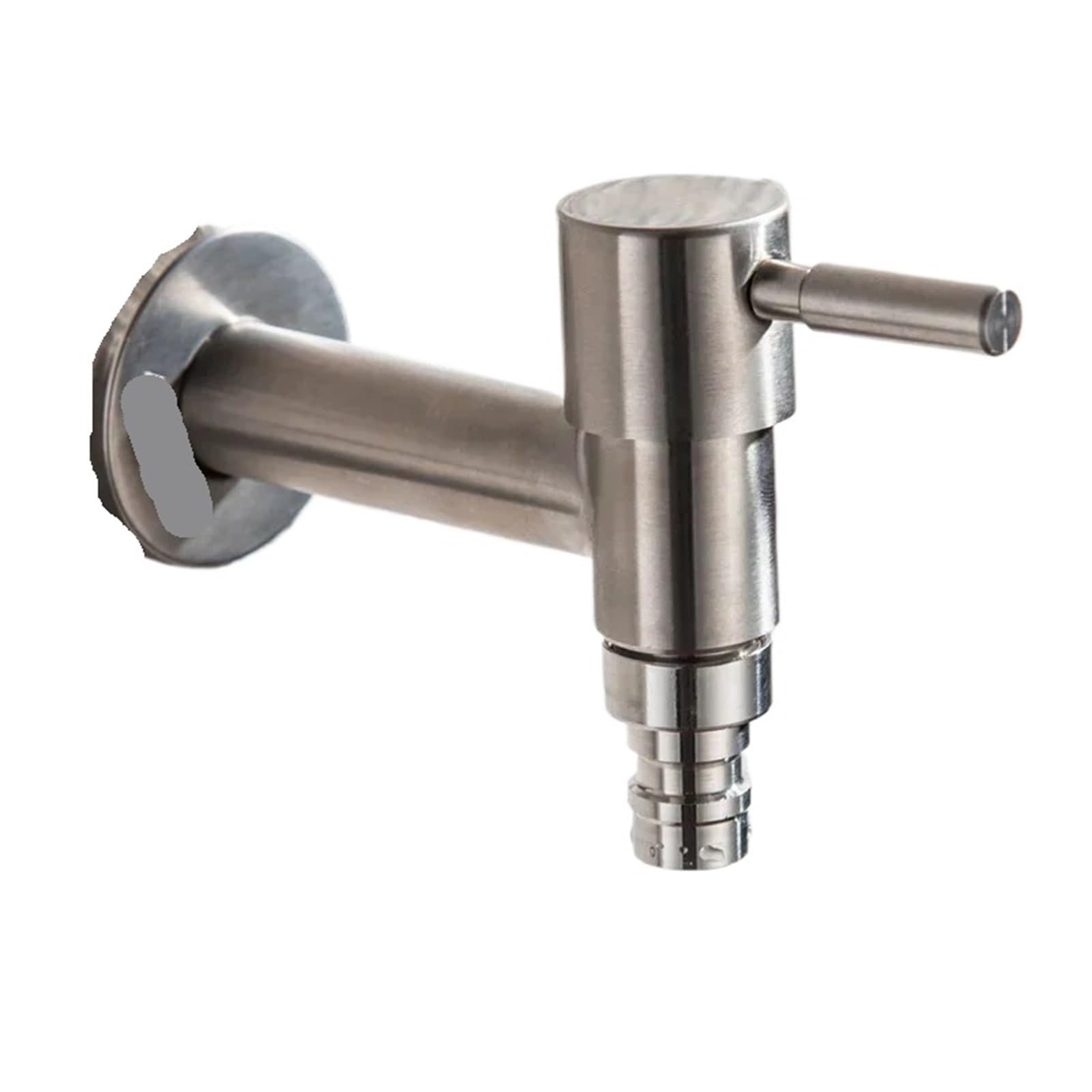 Outside Tap Garden Faucet Outdoor304 Stainless Steel Garden Faucet Wall Mounted Bibcock Garden Wash Basin Mop Lengthen Faucet(Color-02)