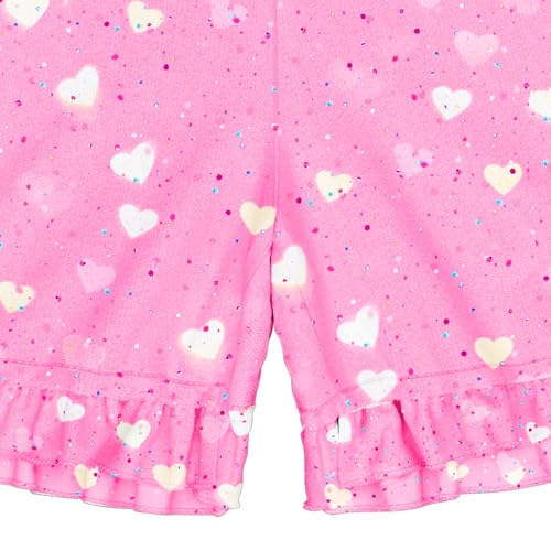 Image of LQSZ Matching Girls & Doll Pajamas Set for Toddler Girls Short Sleeves Cute Outfit Sleepwear