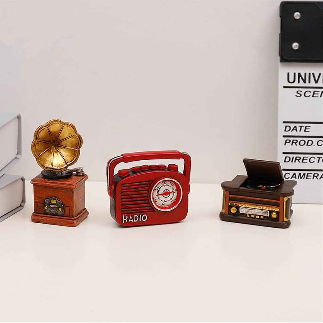 European Style Retro Resin Figurine Collectible Statue Decor - Camera Phonograph Piano Radio Telephone Typewriter Resin Sculpture Models Typewriter image 4