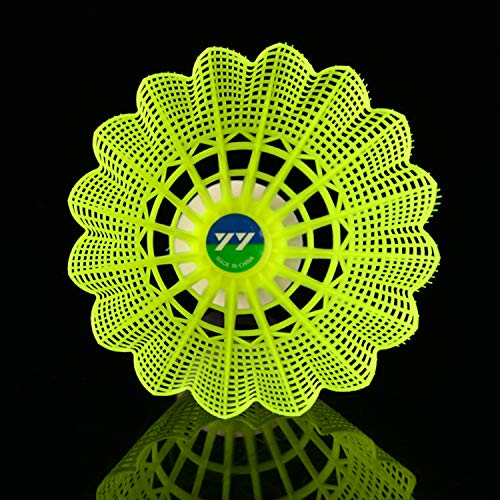 MCJS 12 Pack Advanced Nylon Feather Shuttlecocks, Badminton Shuttlecocks with Great Stability and Durability High Speed Badminton Balls for Indoor Outdoor Sports Hight Speed Training Badminton Birdies