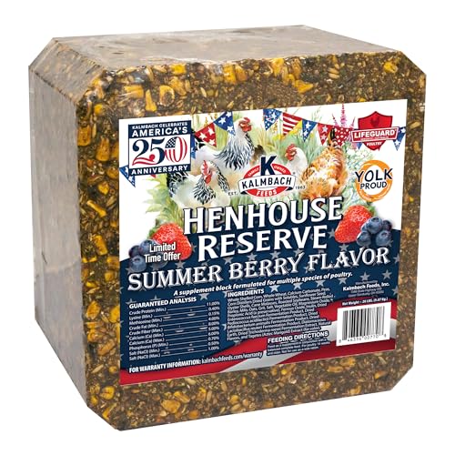 KALMBACH Feeds Henhouse Reserve Summer Berry Treat Block for Chickens 20-LB Block