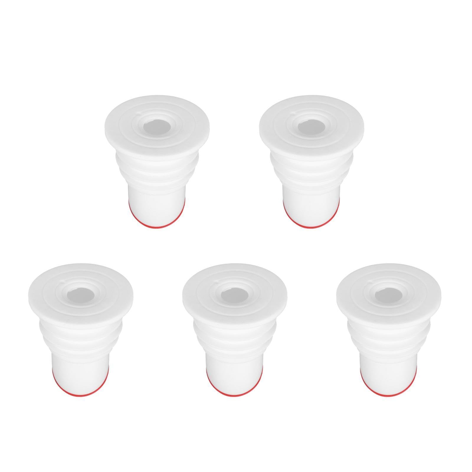 Paquete de 5 anillos de sellado de drenaje antiolor, resistentes a altas temperaturas, perfectos para instalación de baños y tuberías, eficaz prevención de reflujo y fiables