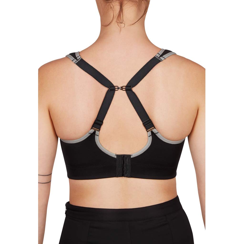 Pure Lime Sport BH Damen starker Halt | für Laufen & High-Impact Training | Gepolsterter sport BH für laufen & High-Impact Training | BH ideal für große brüste | Verstellbare Träger | Crossback