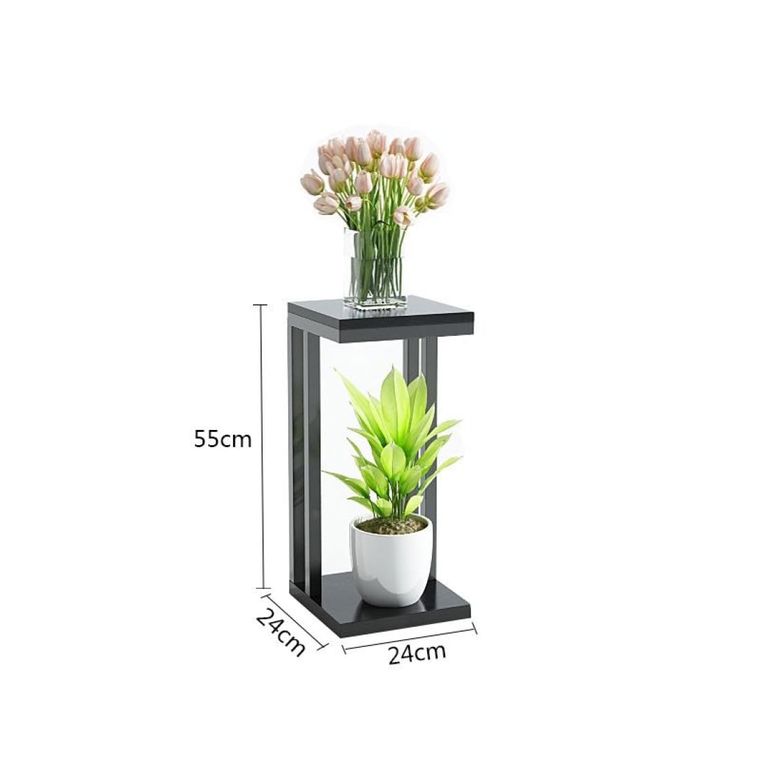 Amazon.co.jp: [ムリョ] フラワースタンド 室内 花台 屋外 55*24cm 鉢