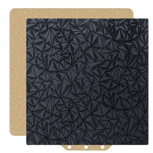 Elqubkan Building Plate for Adventurer 5M Pro, Double-Sided Textured PEI Plate and Smooth PEO Steel Plate Bed (PEO+PEI)