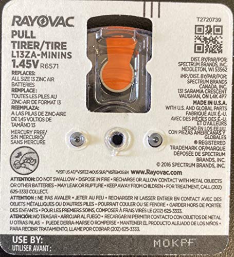 24 Pilas A13 PR48 Pila Zinc Aire 1.45V para Audífonos miniatura 4