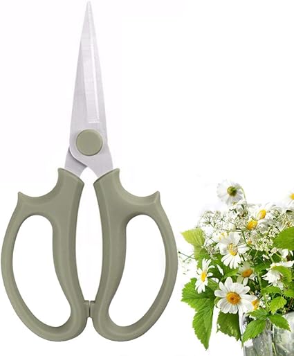 Leize Flower Scissors, Premium Thickened Stainless Steel Floral Shears, Strong