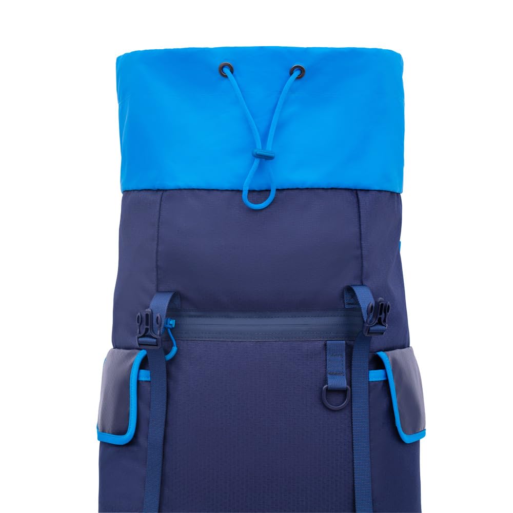 Rivacase 5361 - Zaino per computer portatile da 17,3", 30 l, con tracolla, luce riflettente, tasche nascoste, zaino unisex universitario studente, zaino per computer portatile