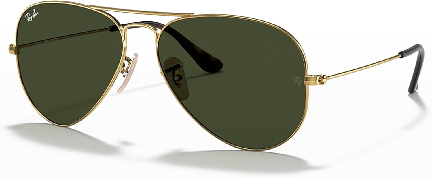 Ray-Ban RB3025 AVIATOR HAVANA COLLECTION Pilot Shaped Sunglasses for Men & Women with Official RAYBAN Eyewear Kit