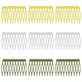 30Pcs Hair Clip Combs Metal Wire Hair Combs Wire Twist Comb Bridal Wedding Veil Combs 39x54mm Hair C