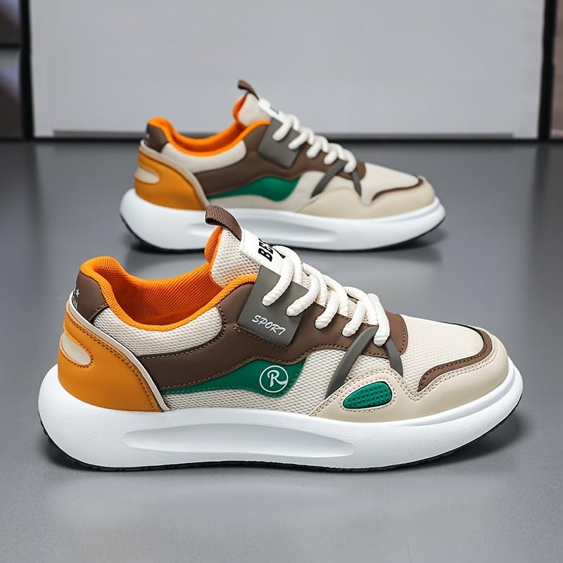 Comfortable Men's Low-Top Skate Sneakers Non-Slip Lace-Up Outdoor Sports Shoes Suitable for Male Outdoor Activities2