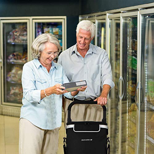 Alaskaprint Einkaufstrolley 35L, Einkaufsroller mit Kühlfach klappbarer Einkaufswagen abnehmbare Tasche Handwagen mit… – Bild 8