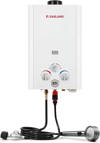 GASLAND BE264 Tankless Water Heater Propane 10L, 2.64GPM Outdoor Propane