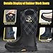 Kalkal Rubber Boots for Men and Women, Waterproof Insulated Rain Boots, Neoprene Breathable Mud Boots, Outdoor Anti-slip Mens Work Farming Hunting Boots