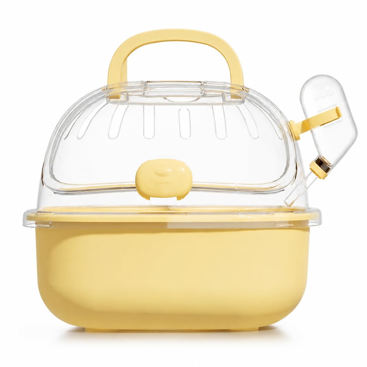 Transportín jaula para pájaros y agapornis: accesorio de viaje portátil color amarillo