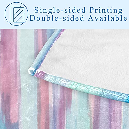 Plaid de lit haut de gamme avec finitions aquarelles élégantes - 5
