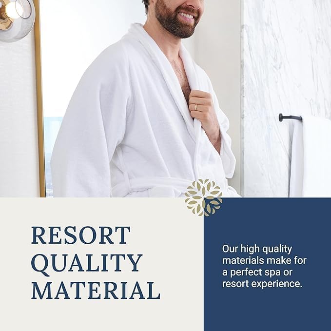 BEN KAUFMAN SALES CO Custom Bathrobes | 2pc Cotton Velour Personalized His and Hers Robes For Couples Monogrammed Bathrobe…