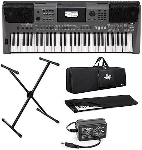 YAMAHA PSR-I500 PORTABLE 61 Keys KEYBOARD WITH ADAPTOR, Black