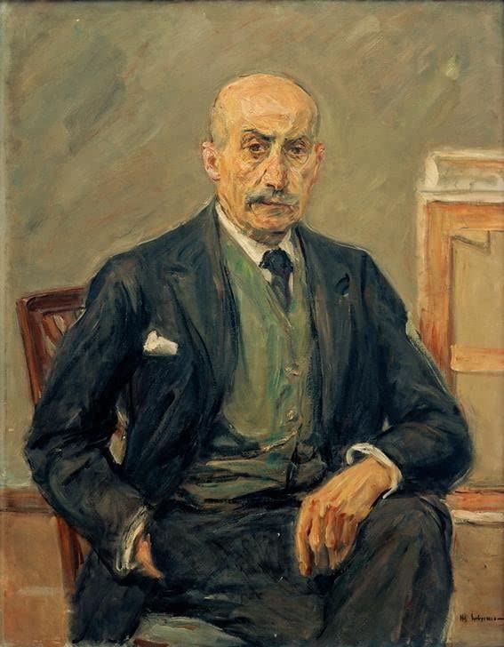 Peinture à L'huile Moderne Toile Max Liebermann Art Autoportrait Poster 60x90cm