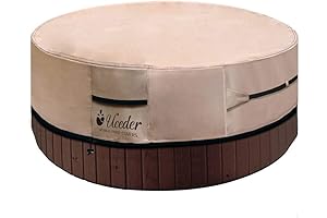 UCEDER Round Waterproof Hot Tub Cover - Enjoy Relaxing Outdoor Spas with Confidence