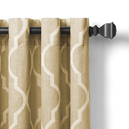 Elrene-Home-Fashions-26865775839-Grommet-Top-Linen-Look-Single-Panel-Window-Curtain-Drape-52-x-108-Toasted-Wheat