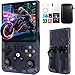 2025 Neu: R36MAX Retro Handheld Konsole, 128 G über 40.000 Spiele, 4-Zoll-IPS Retro-Spielkonsole, Linux-System, 4000-mAh-Akku, Tragbare Mini-Arcade (Grau)