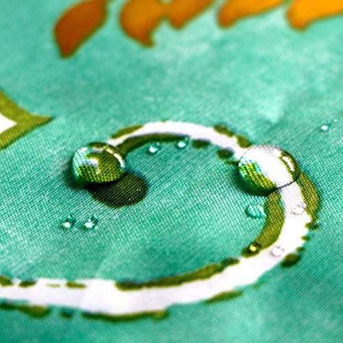 Image of EHouseHome Outdoor Indoor Tablecloth with Umbrella Hole for Oval Table,Waterproof Patio Table Cloths, Spring /Summer Table Covers with Zipper for Backyard Circular Table /BBQs /Picnic,60 x 84 inches