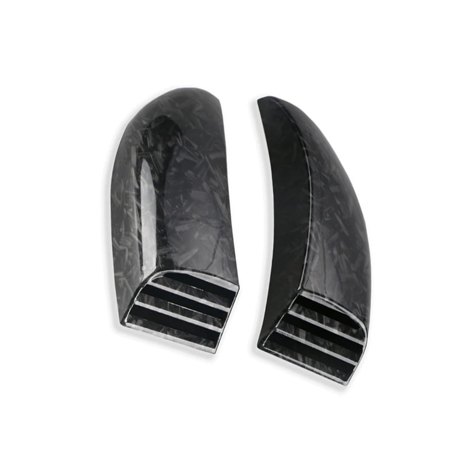 Conductos de refrigeración de aire de pinza Conductos de aire de refrigeración del disco delantero y enfriador de pinza de freno compatibles con Kawasaki ZX10R, ZX6R, ZX-10R, ZX-6R.(Glossy Black)