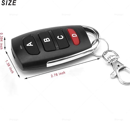 Miniatura 2 de Control remoto universal para puerta de garaje, control remoto de 433.92 Mhz para puerta, control remoto, llavero de control remoto, puerta de