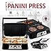 NETTA Panini Maker & Health Grill - Sandwich Toaster, Panini Press - 2 Slice Non-Stick Grill Plates – Built-In Fat Tray - 1500W - Stainless Steel – Easy to Clean